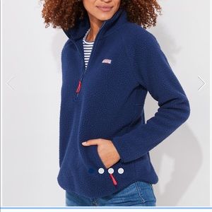 NWT vineyard Vines 1/2 zip Sherpa